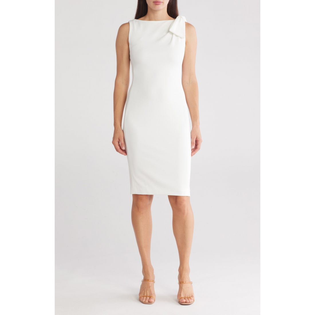 Robe fourreau 'Shoulder Bow Sleeveless' pour Femmes