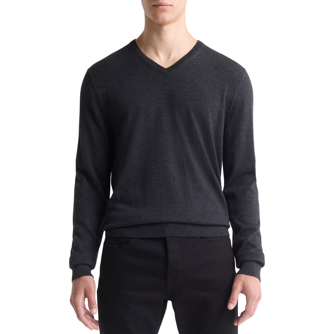 Men's 'Regular-Fit V-Neck' Sweater