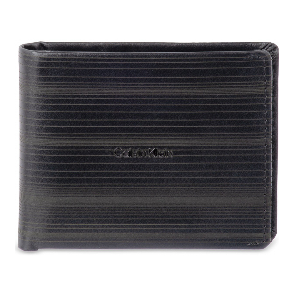 Men's 'Laser-Pattern Logo Slim-Fold Logo' Wallet