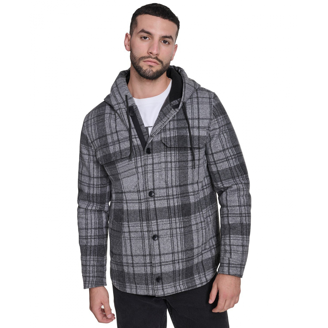 Men's 'Hooded Shirt' Jacket