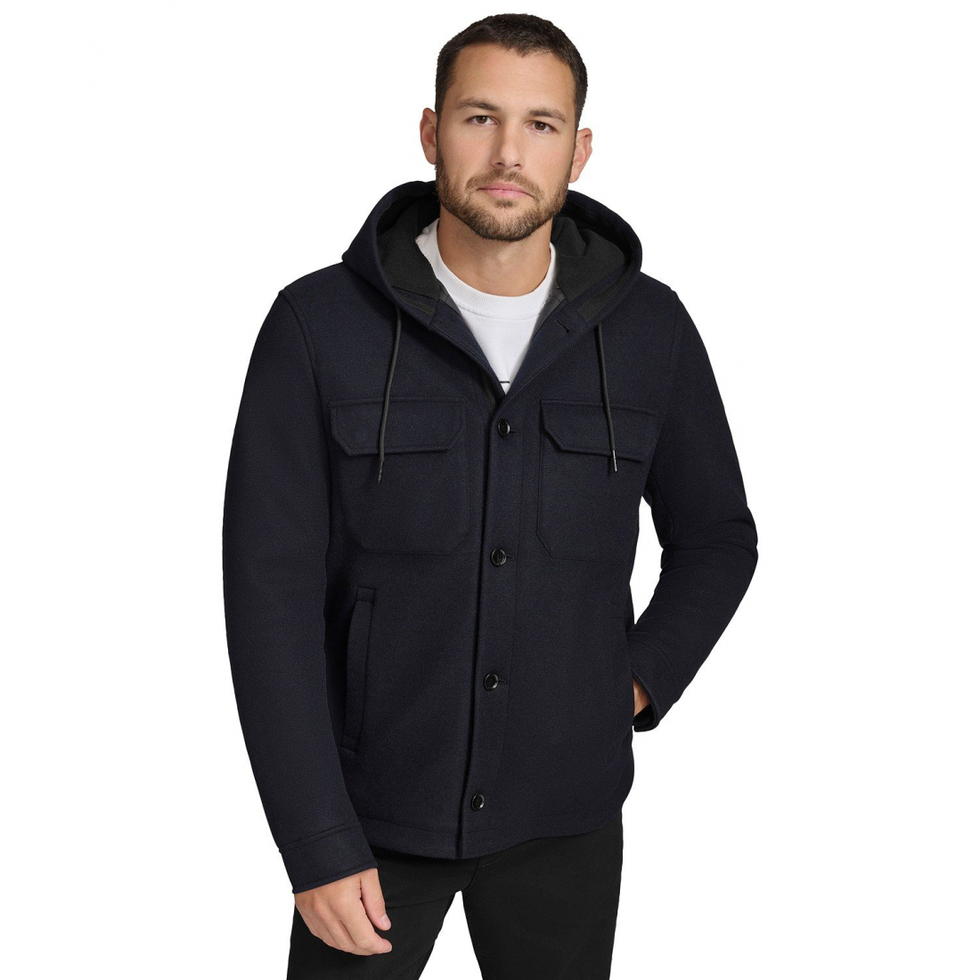 Men's 'Hooded Shirt' Jacket