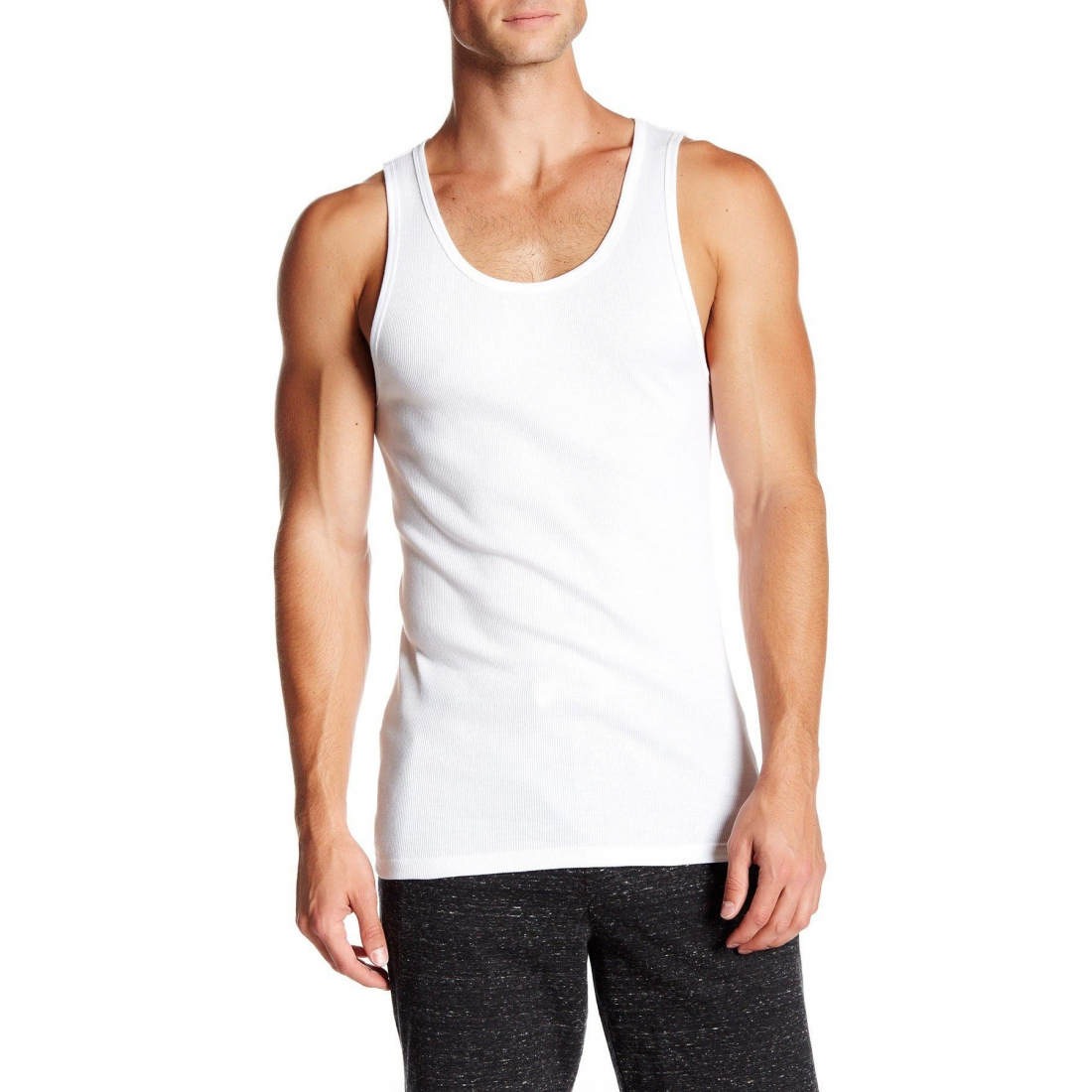 Men's 'Cotton Ribbed' Tank Top - 3 Pieces