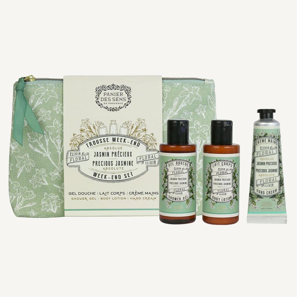 'Jasmine Geranium' Toiletry Bag Set - 3 Pieces