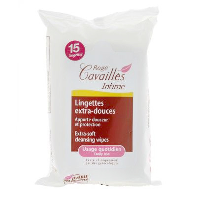 Lingettes intimes 'Extra-Douces' - 15 Pièces