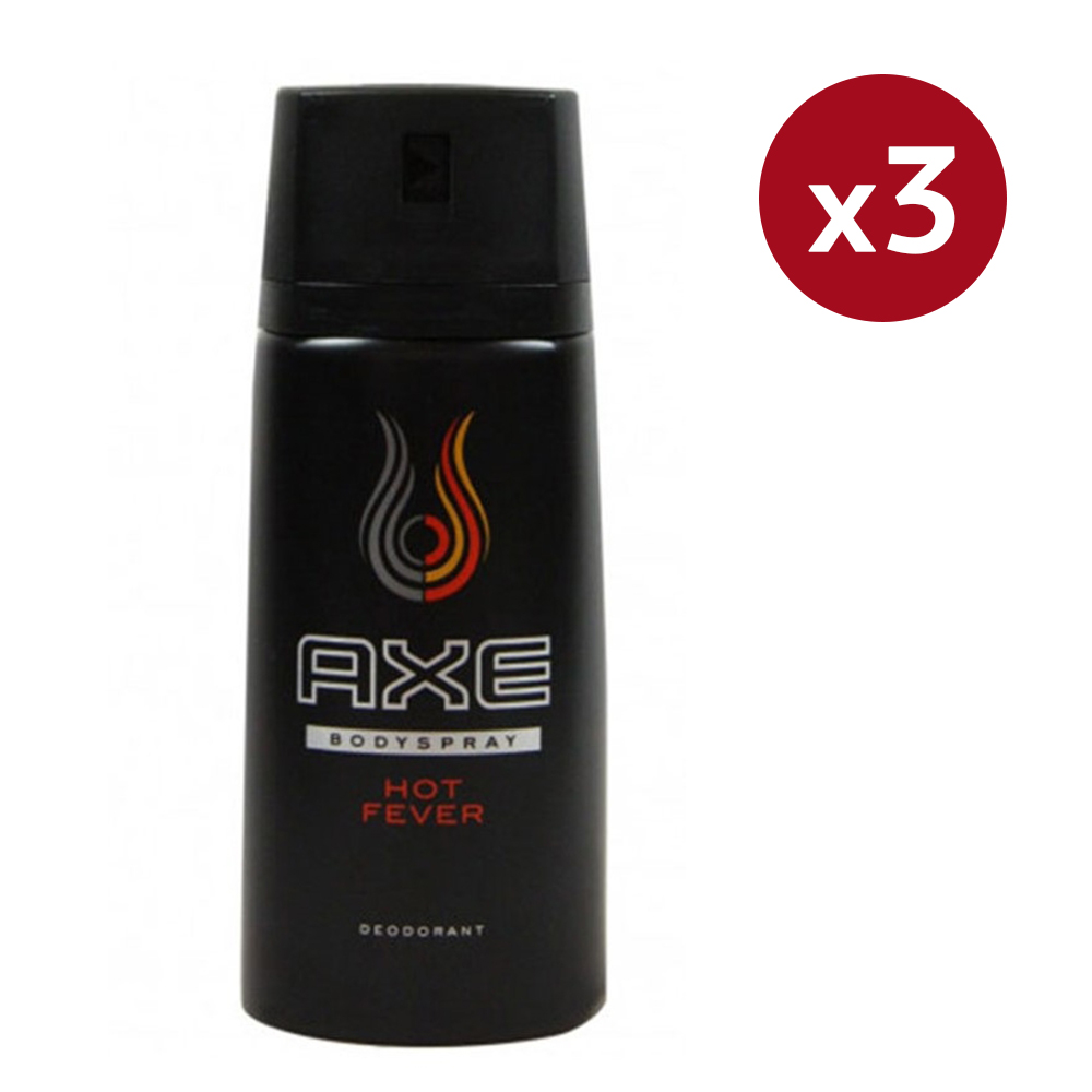 Déodorant spray 'Hot Fever' - 150 ml - pack de 3