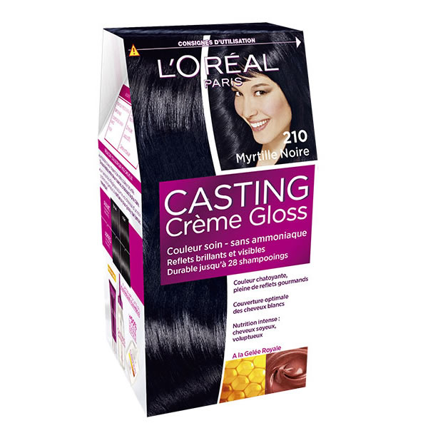 Teinture pour cheveux 'Casting Creme Gloss' - 210 Noir Bleu 180 ml