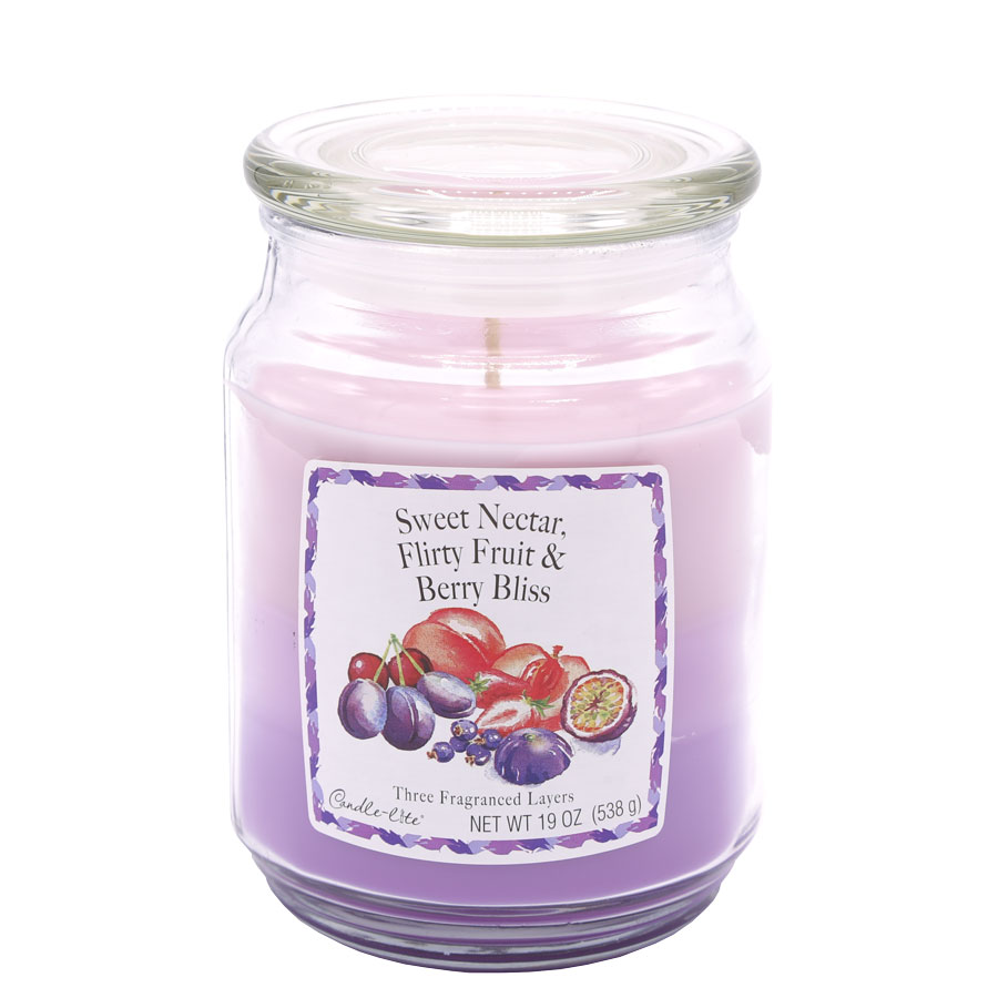 'Sweet Berry, Flirty Fruit & Berry Bliss 3 Layer' Scented Candle - 538 g