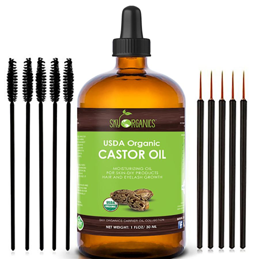 Sérum 'Castor Oil Eyelash Cold-Pressed Growth' - 30 ml