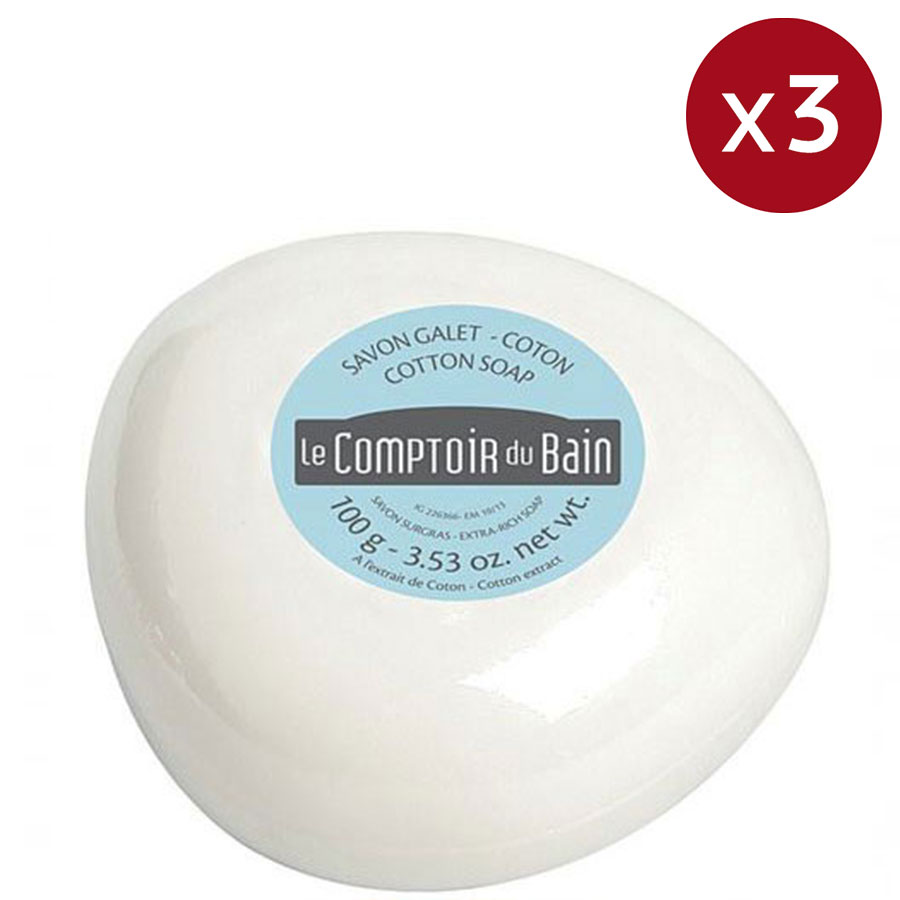 Le Comptoir du Bain - Pebble Soap 100 g - Pack of 3