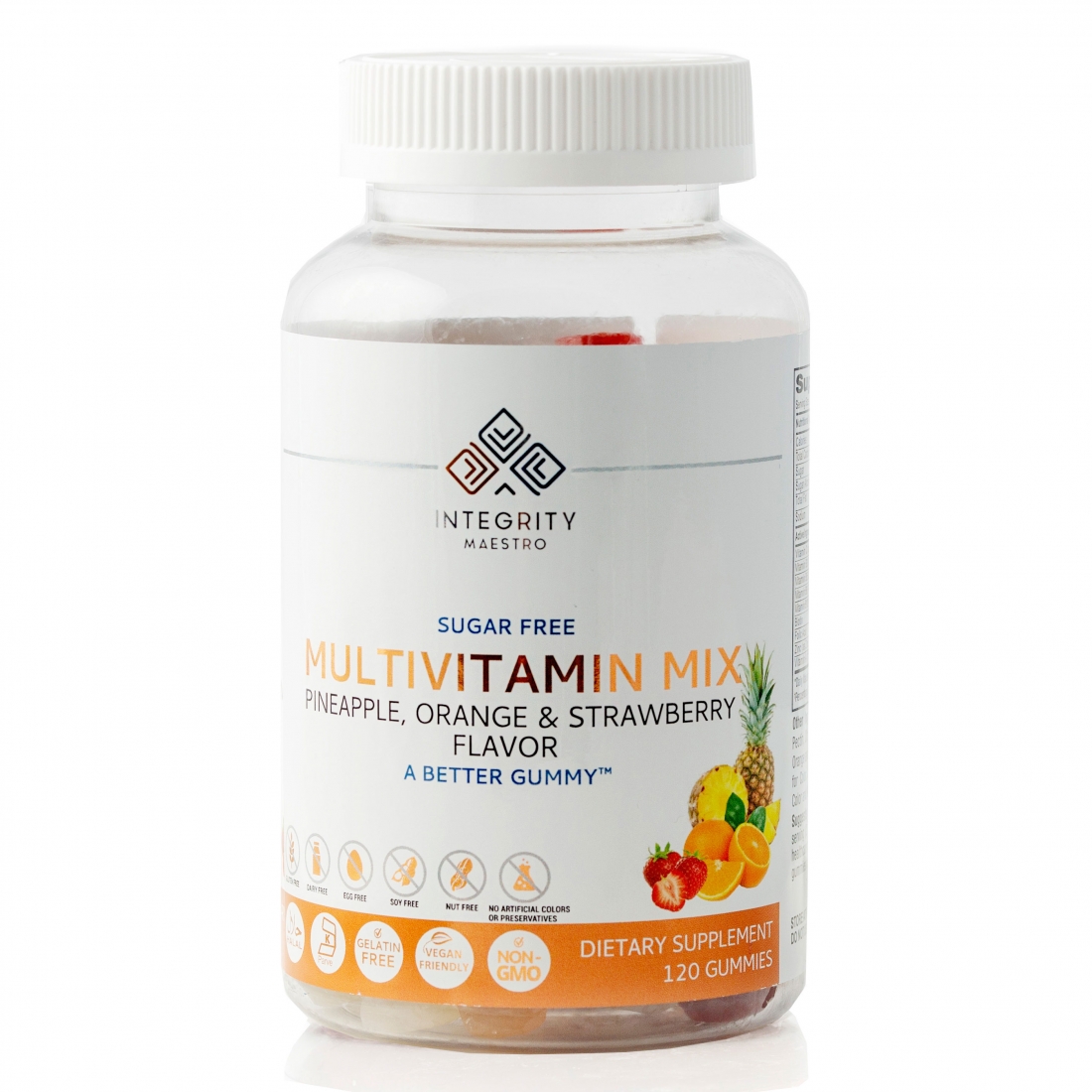 The Essential MultiVitamin Gummies Supplement - Tropical 120 Pieces