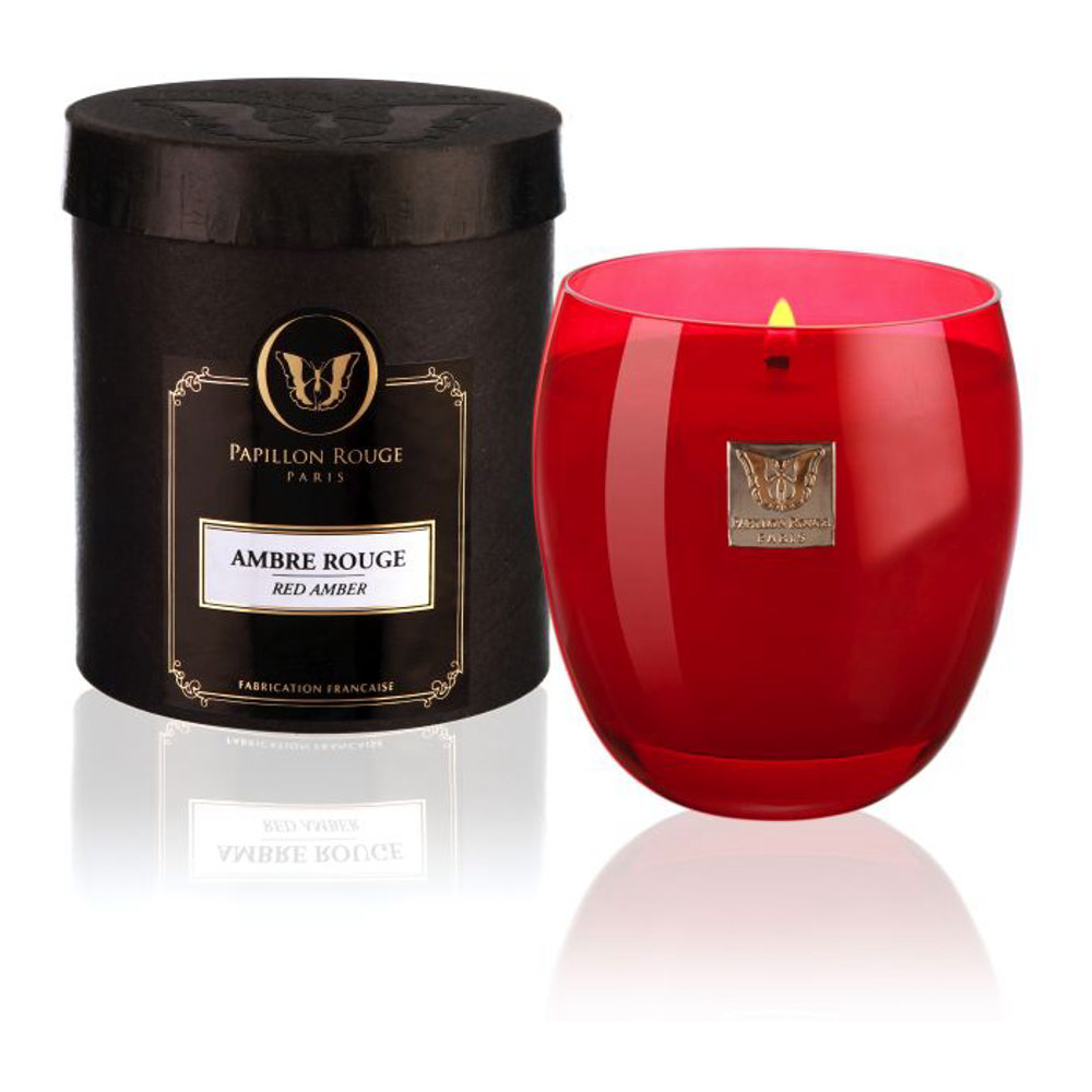 'Red Amber' Large Candle - 250 g