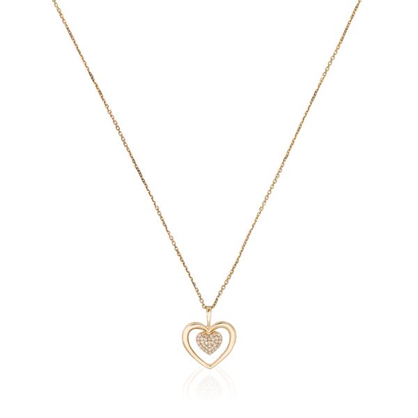 Pendentif sur chaine 'Coeur Tendresse' pour Femmes