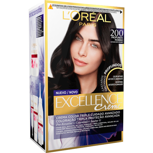 Teinture pour cheveux 'Excellence Brunette' - 200 True Darkest Brown 192 ml