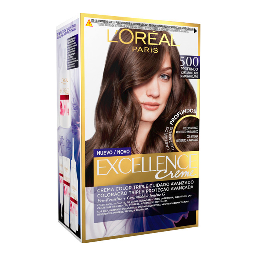 Teinture pour cheveux 'Excellence Brunette' - 500 True Light Brown 192 ml