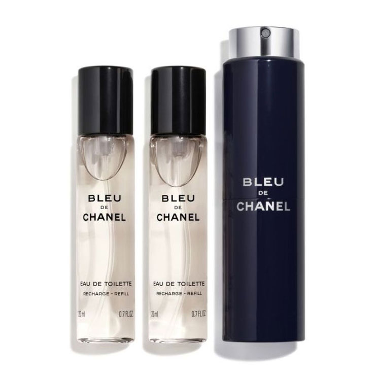 Eau de toilette, Recharge 'Bleu de Chanel' - 20 ml, 3 Pièces