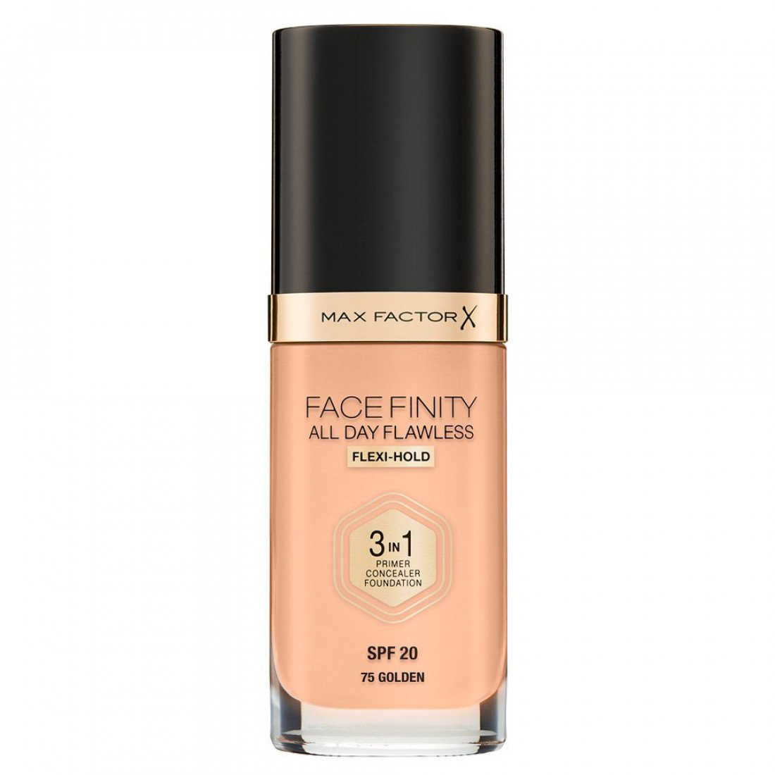 'Facefinity All Day Flawless 3 in 1' Foundation - 75 Golden 30 ml