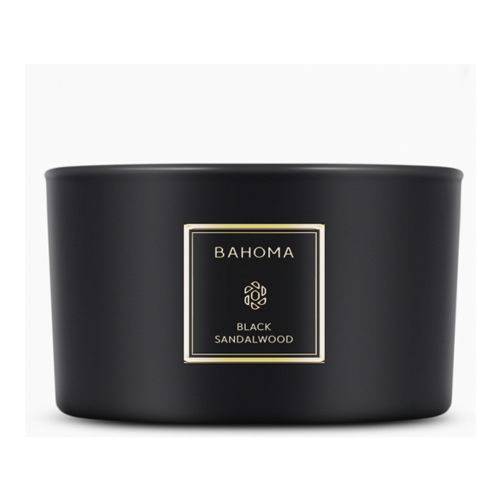 Bougie 3 mèches 'Obsidian' - Black Sandalwood 400 g