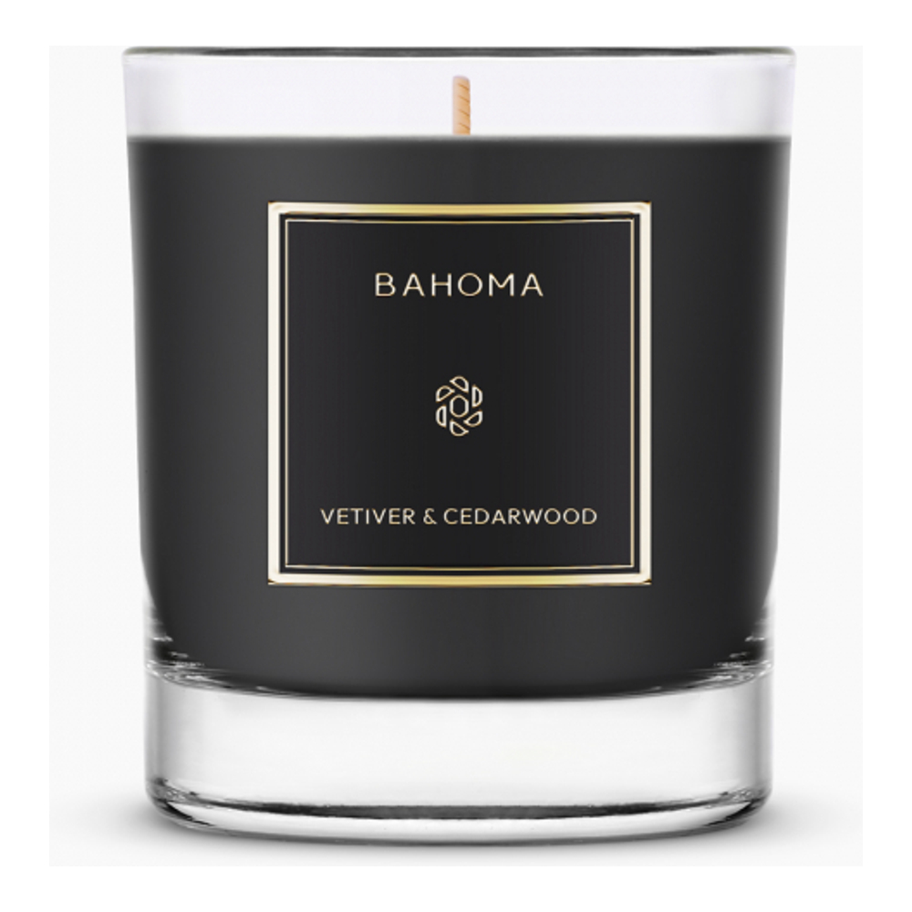 'Obsidian Large' Candle - Vetiver & Cedarwood 220 g