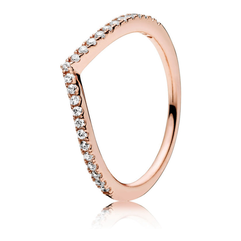 'Sparkling Wishbone' Ring für Damen