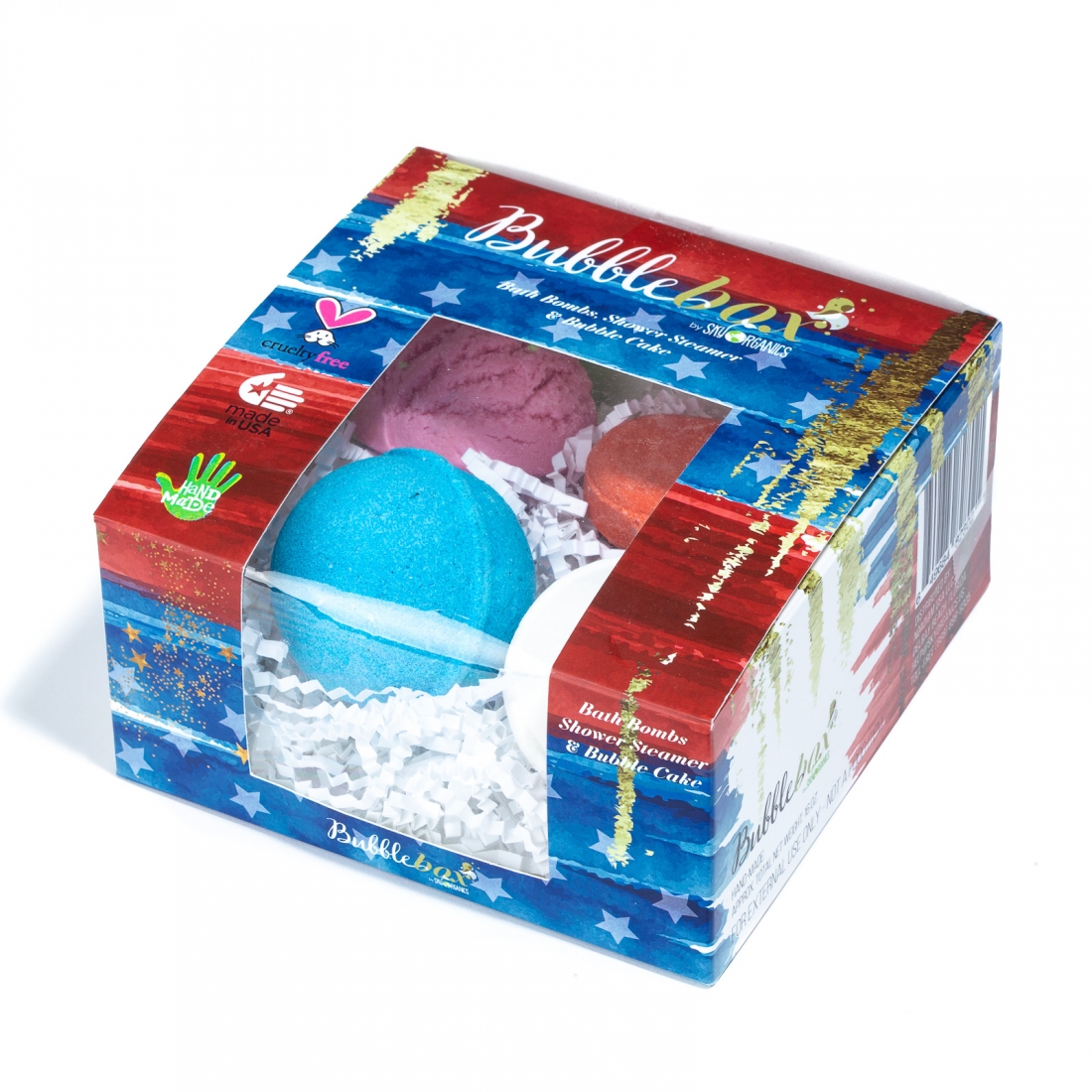 'Deluxe Stars & Stripes Bubble Box' Set - 4 Units