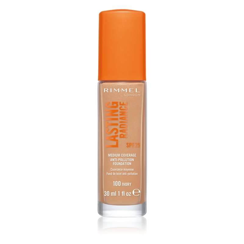 Fond de teint 'Lasting Radiance Anti Pollution SPF25' - 100 Ivory 30 ml