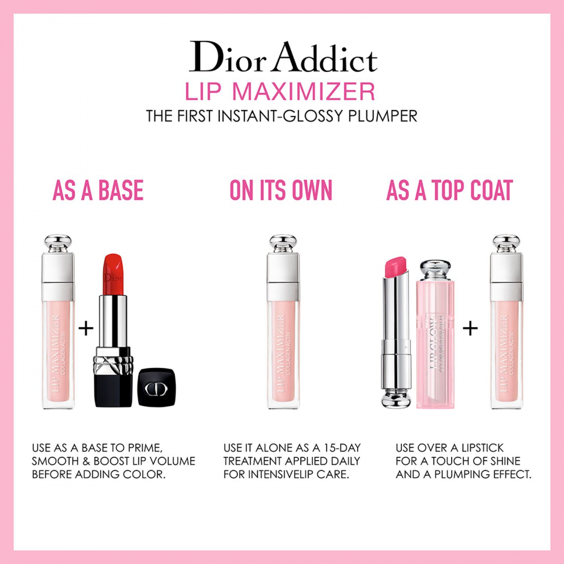 - ml: 010 Lip | Holo Pink Dior Lip MyPrivateBoutique Gloss Maximizer Addict Dior 6