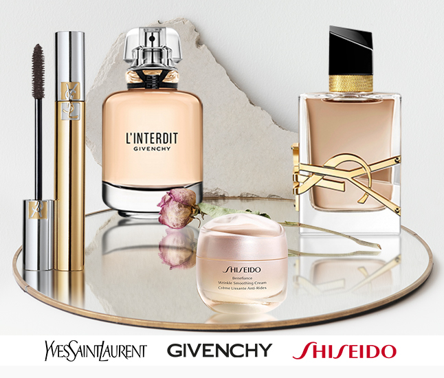 YSL | Givenchy | Shiseido