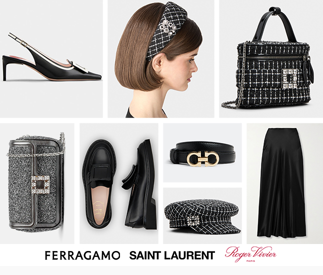 Ferragamo | Saint Laurent | Roger Vivier