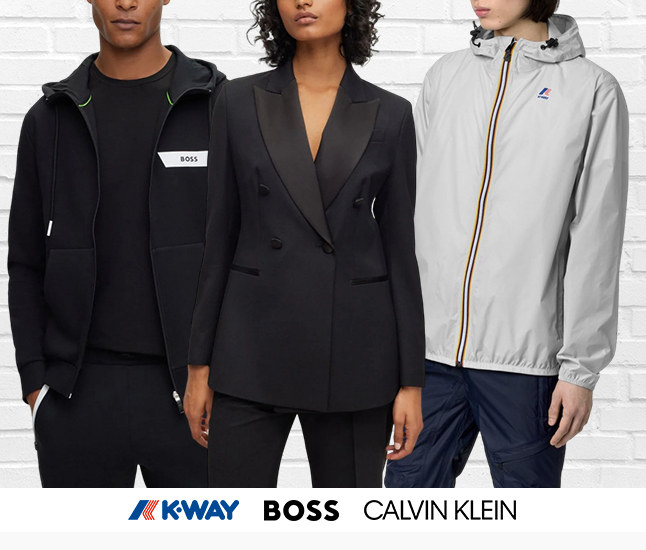 K-Way | BOSS | Calvin Klein