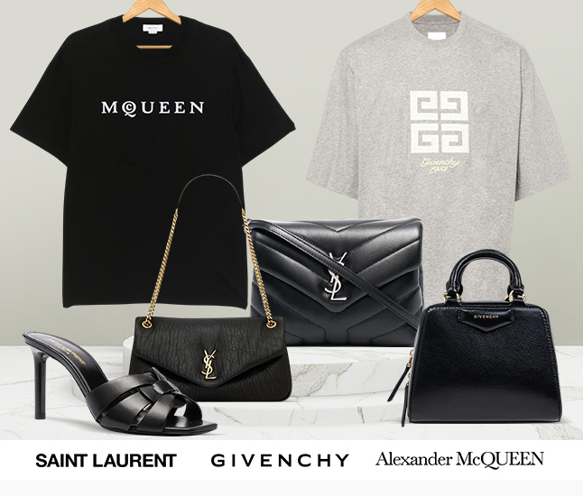 Saint Laurent | Givenchy | Alexander McQueen