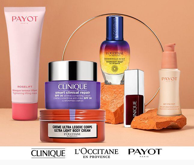 Clinique | L'Occitane | Payot