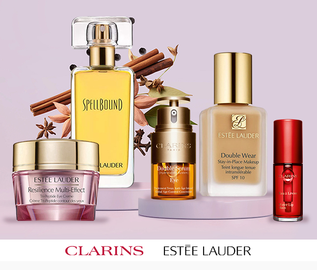 Clarins & Estée Lauder