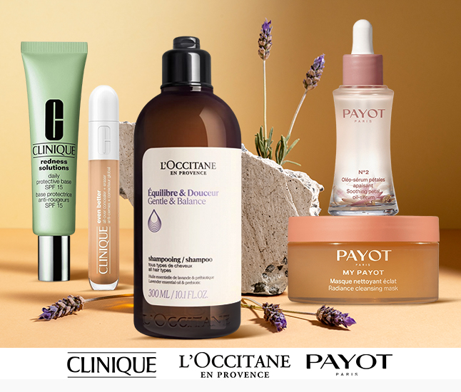 Clinique | L'Occitane | Payot