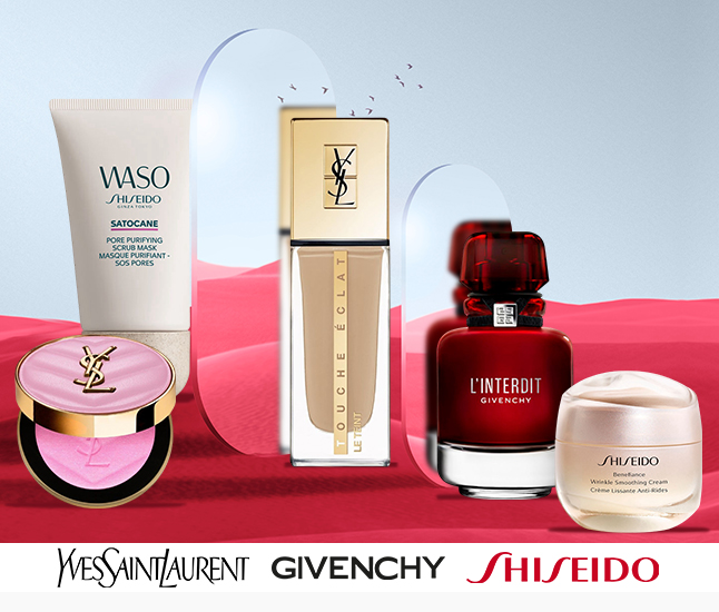 YSL | Givenchy | Shiseido